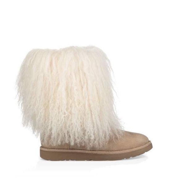 shaggy fur ugg boots